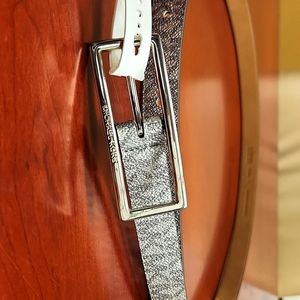 Michael Kors Women's Silver Belt XL
